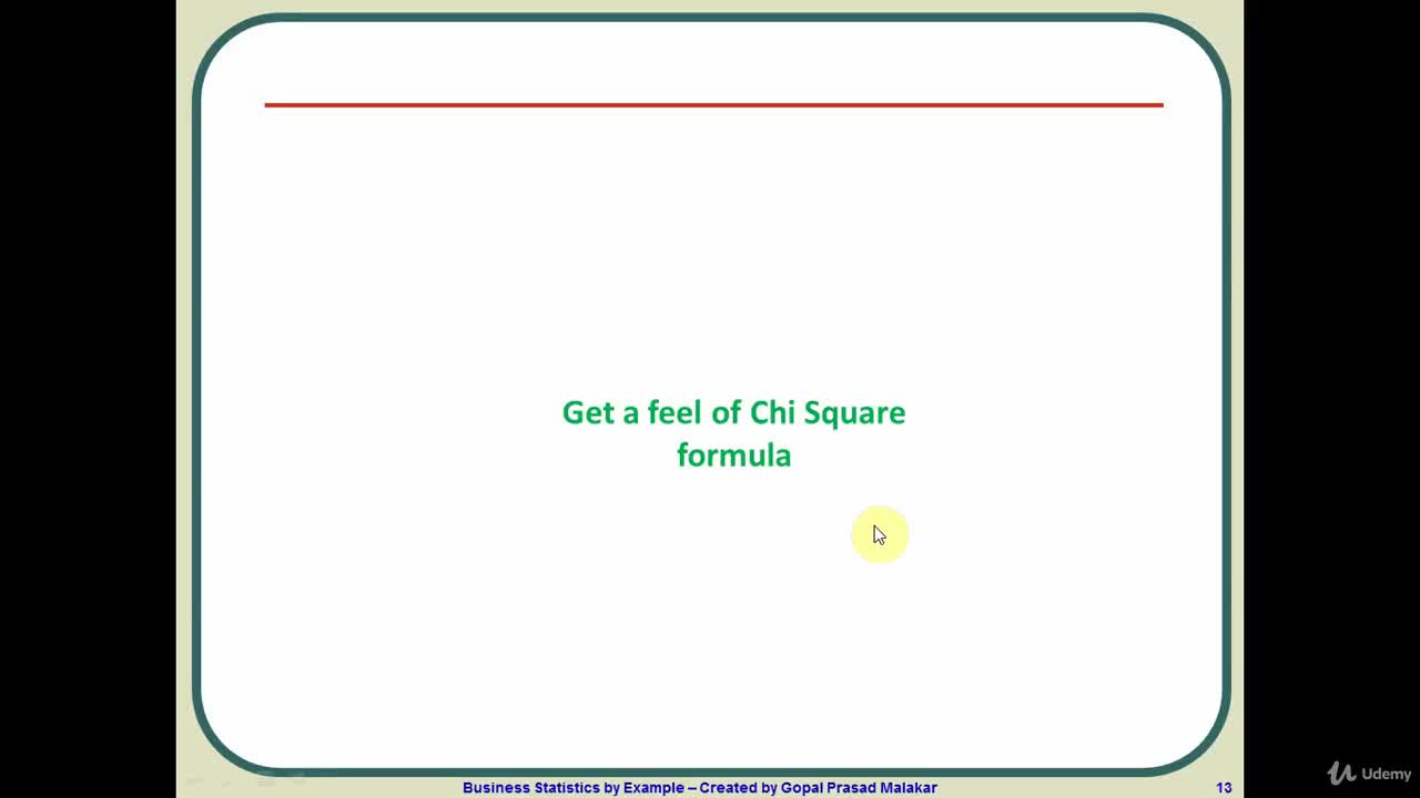 Feel The Chi Square Statistic