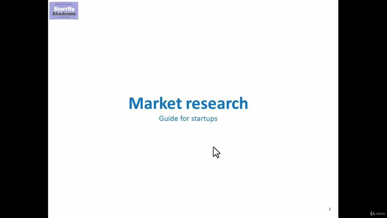 Market research methods for startups - introduction