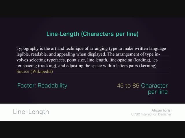 Optimal Line-Length for Web and Mobile