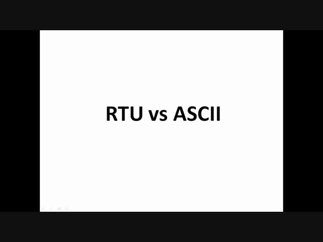 Modbus RTU vs. ASCII