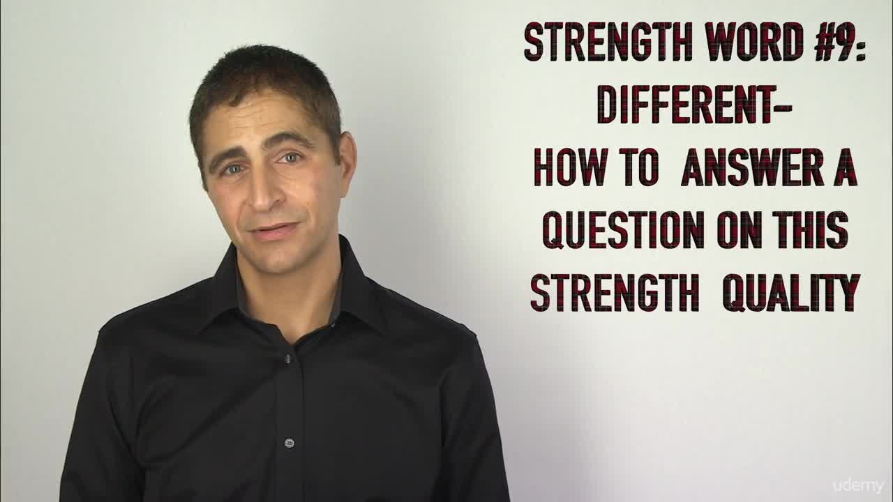 #9 What Makes You Different? - How to Answer a Question on this Strength Quality