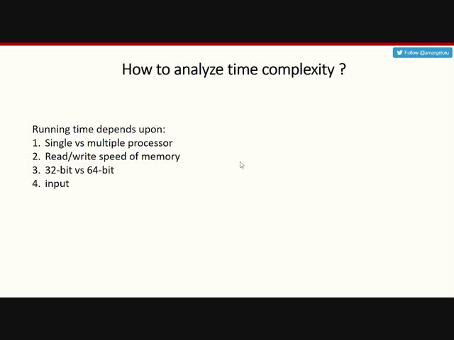 Algorithms complexity