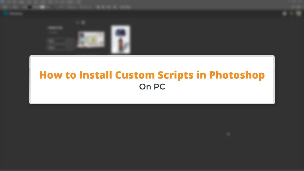 Installing Photoshop Scripts and setting Keyboard Shortcuts for them - Updated