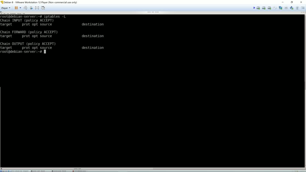 Setup firewalls with iptables