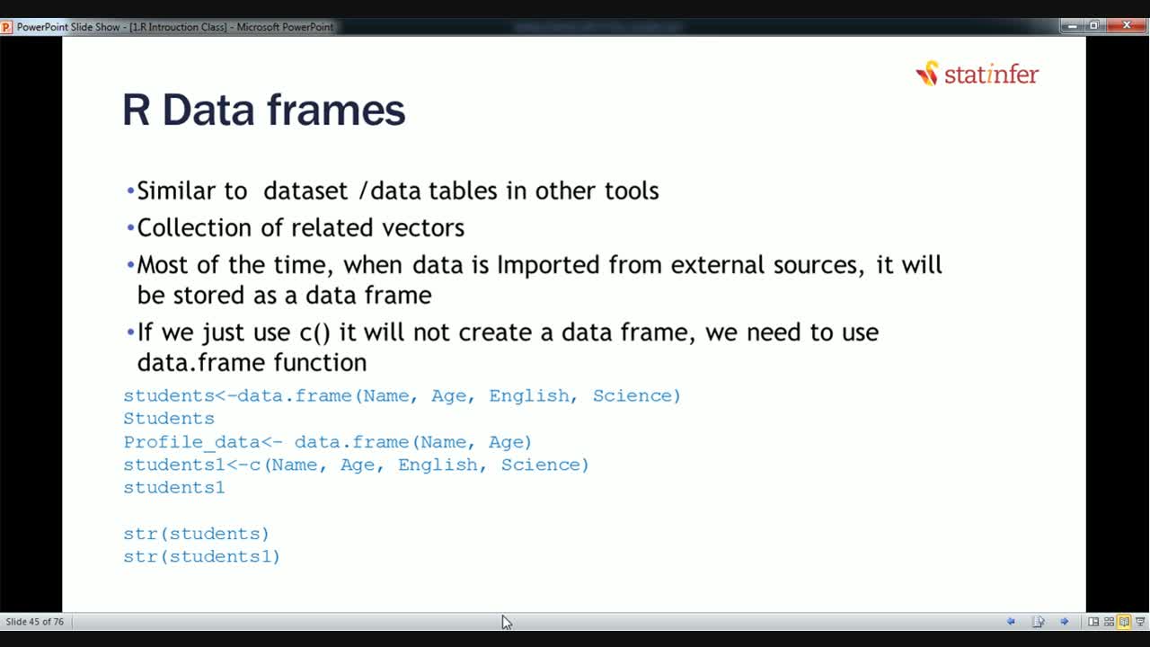 R Data Frames