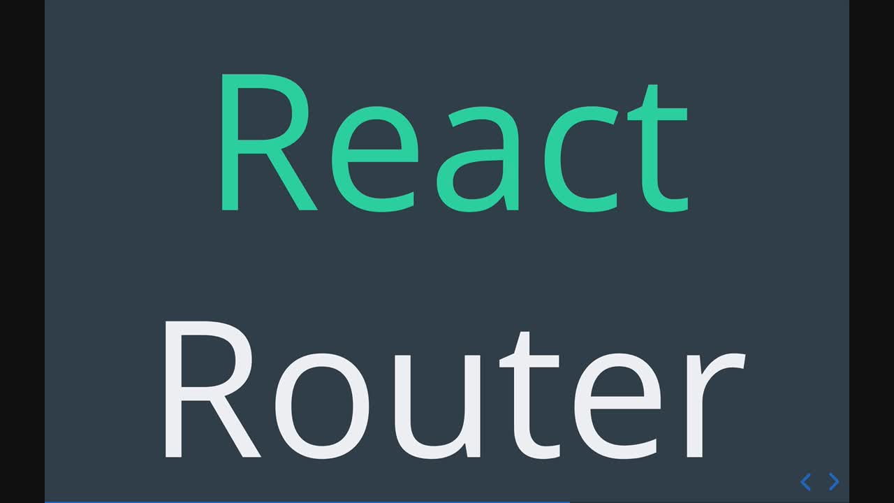 Introduction to React Router