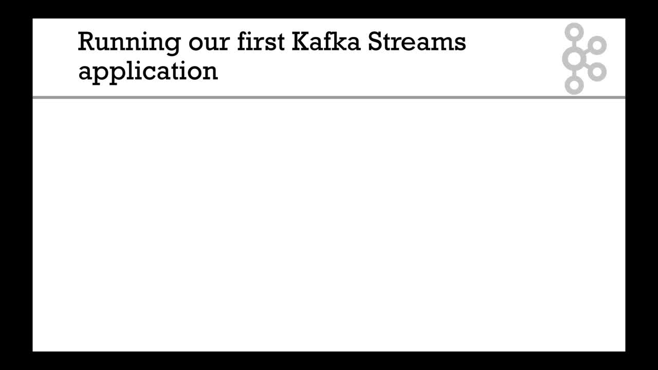 Running your first Kafka Streams Application: WordCount