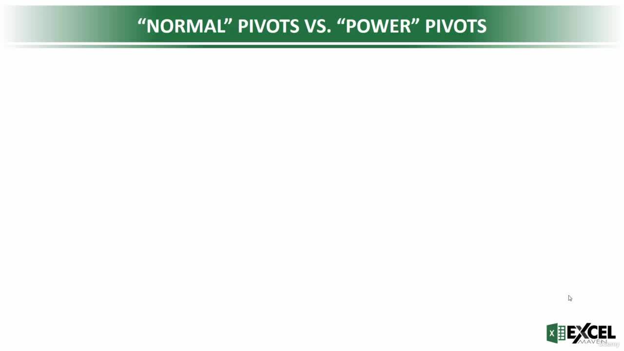Power Pivots vs. “Normal” Pivots in Excel