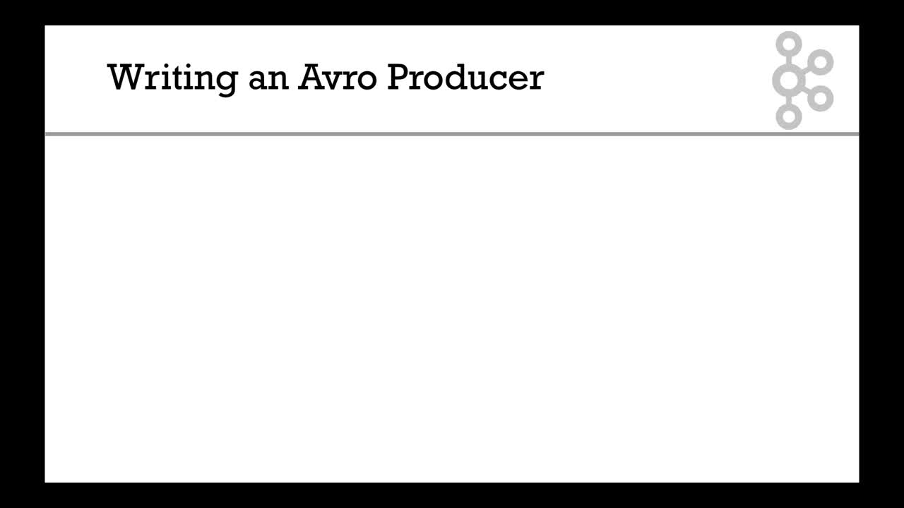 Writing a Kafka Avro Producer in Java