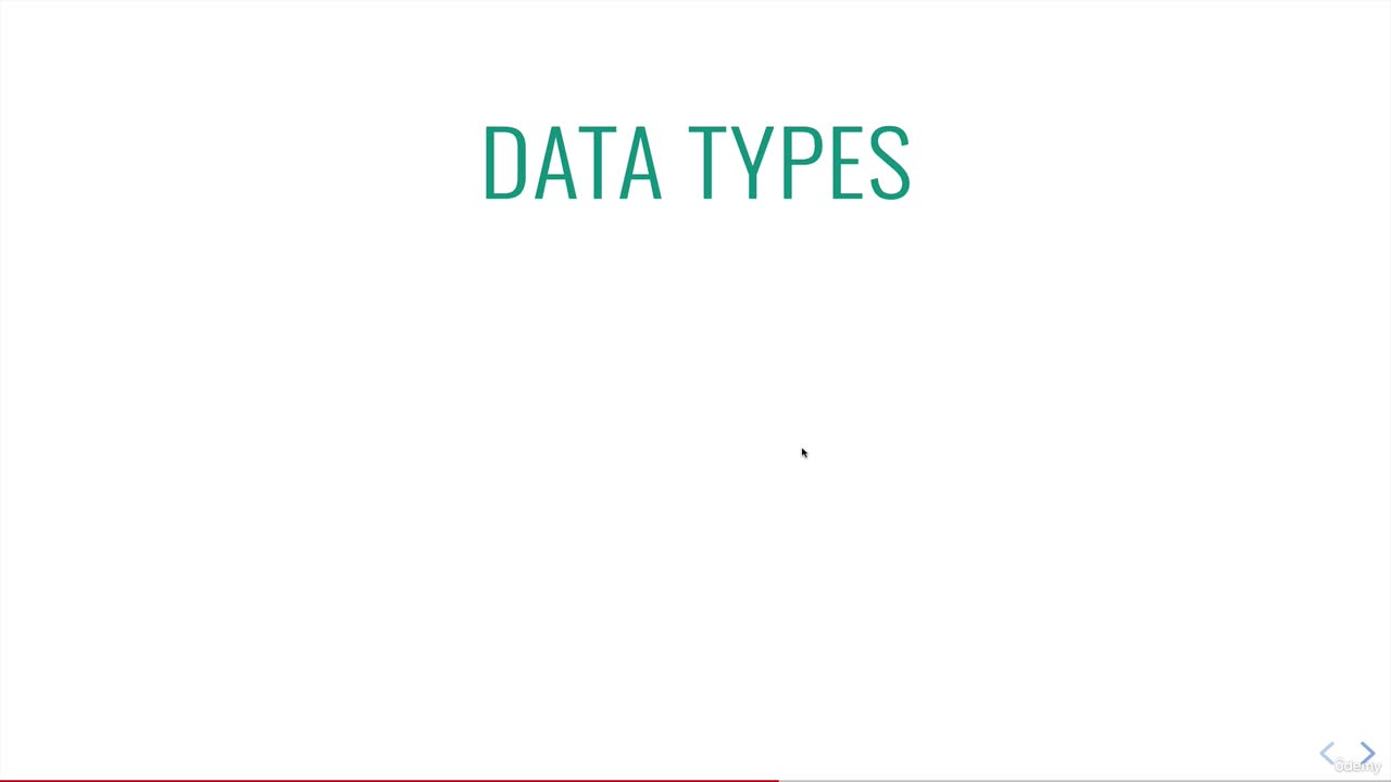Data Types Overview