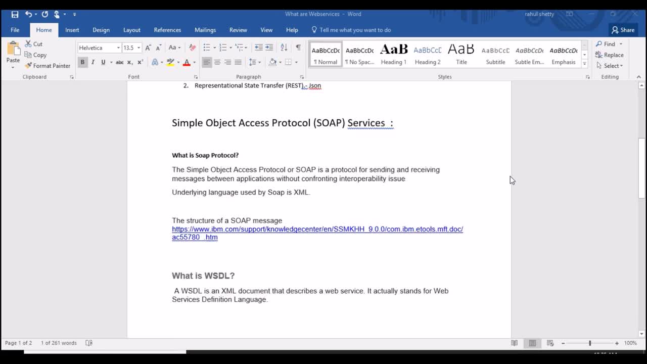 What is WSDL? Importance of it in Webservices