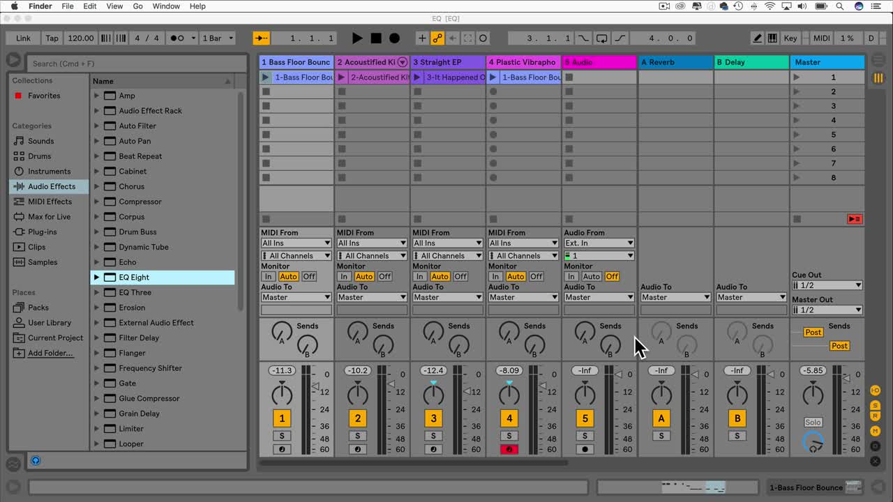 EQ Eight (Ableton Live 10 Standard + Suite Only)