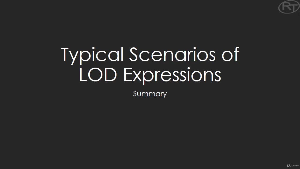 Typical Scenarios of LOD Expressions - Summary
