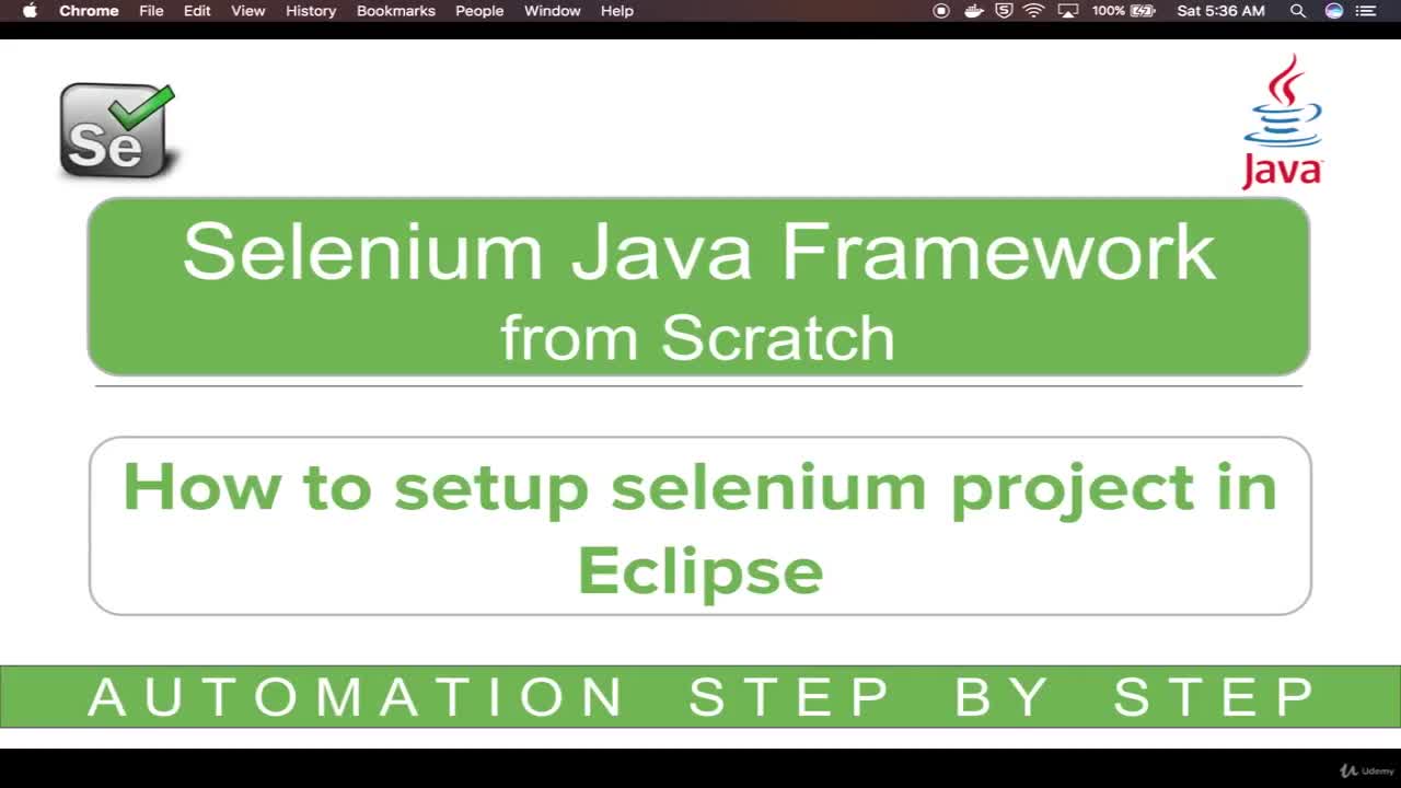 How to setup Selenium Java project in Eclipse