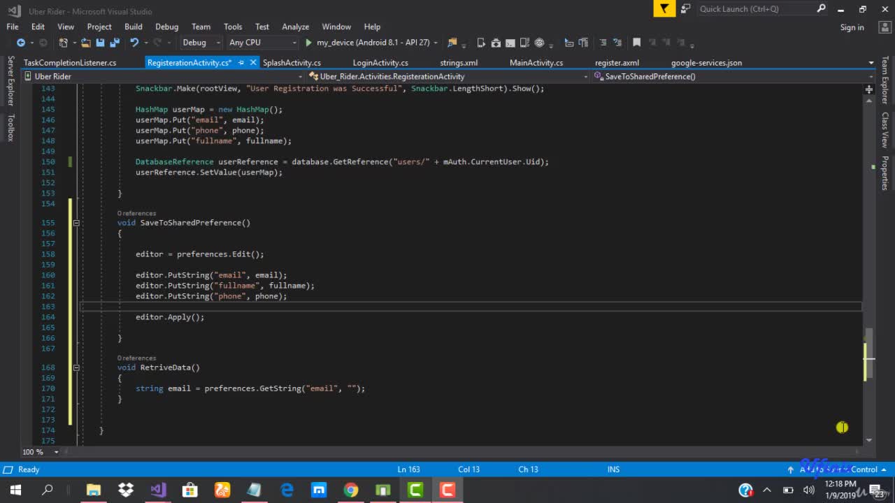 Login User with Firebase Authentication