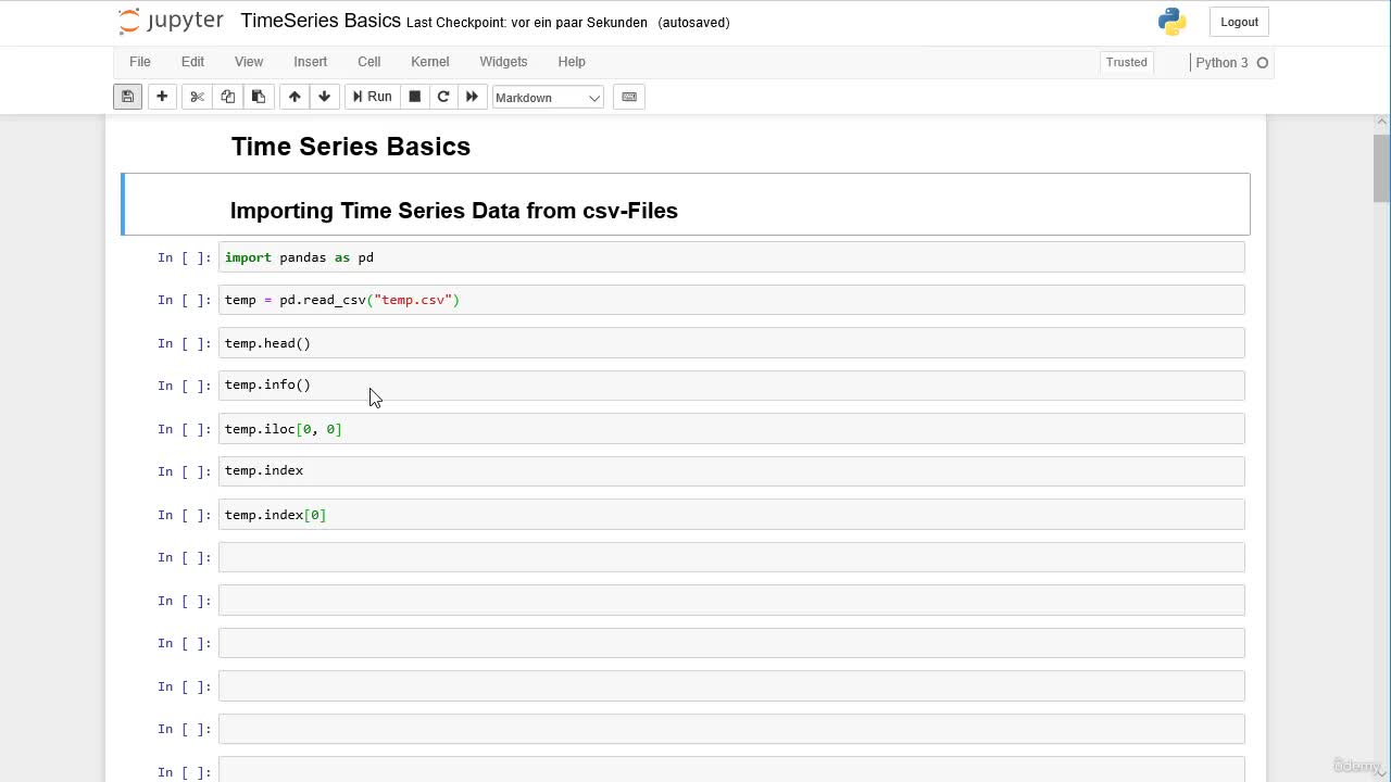 Importing Time Series Data from csv-files