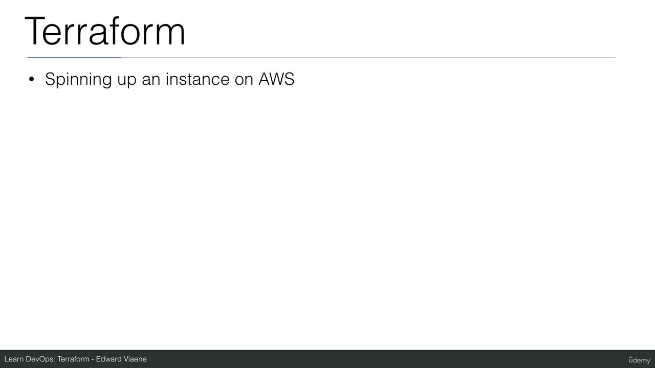 First steps in terraform - AWS Setup