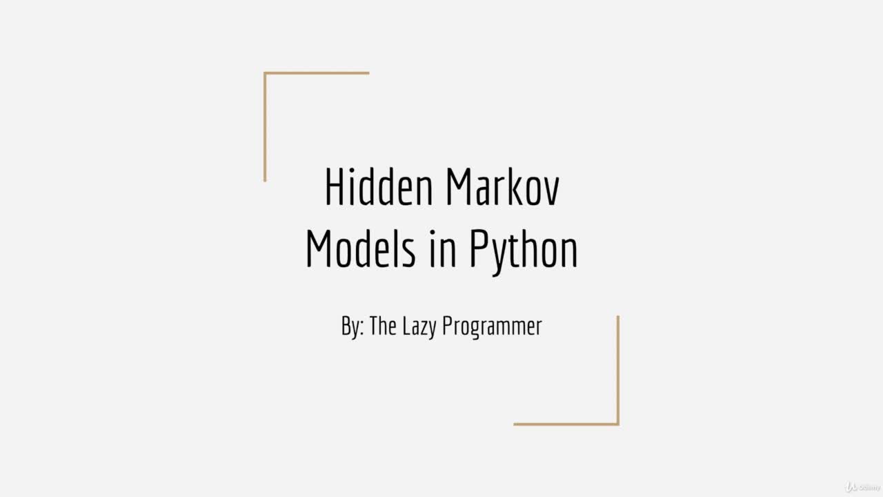 Introduction and Outline: Why would you want to use an HMM?